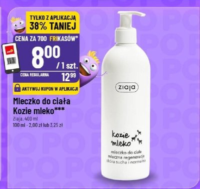 Mleczko do ciała Kozie mleko Ziaja promocja w POLOmarket