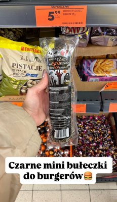 Mini bułeczki czarne do burgerów Burak Mix promocja w Biedronka