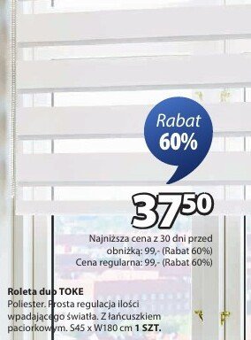 Roleta duo TOKE promocja w Jysk