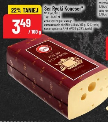 Ser Rycki Koneser promocja w POLOmarket