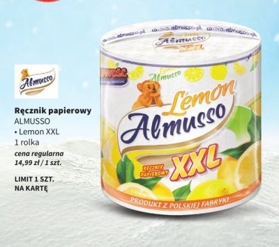 Ręcznik papierowy ALMUSSO Lemon XXL promocja w Intermarche