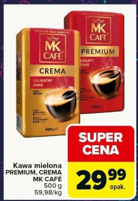 Kawa mielona PREMIUM MK CAFÉ promocja w Carrefour