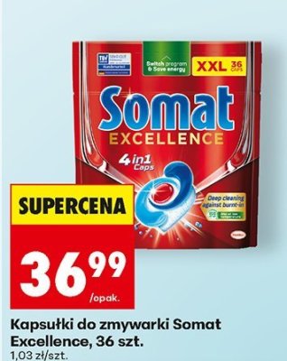 Kapsułki do zmywarki Somat Excellence, 36 szt. promocja w Biedronka