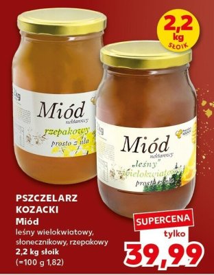 Miód rzepakowy 2,2 kg  promocja w Kaufland