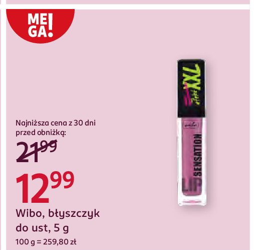 Błyszczyk do ust 3 WIBO LIP SENSATION promocja