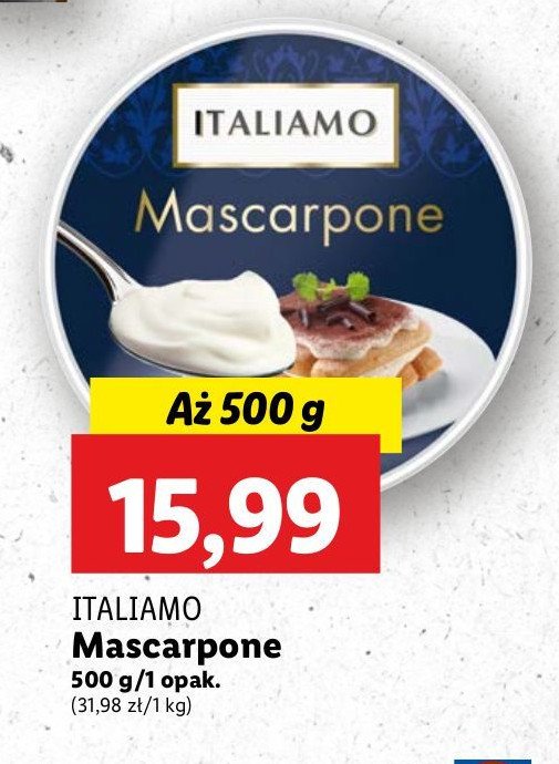 Ser mascarpone Italiamo promocja w Lidl