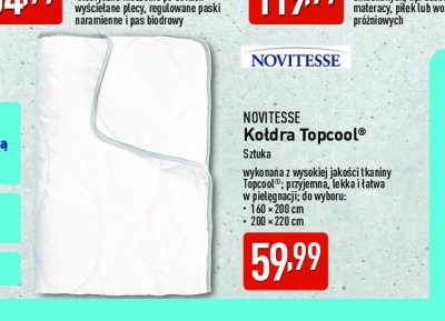 Kołdra top cool 200 x 220 cm Novitesse promocja