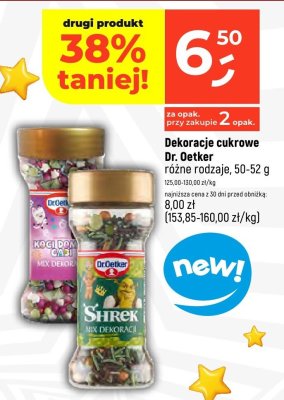 Dekoracje cukrowe Dr. Oetker różne rodzaje promocja w Dealz