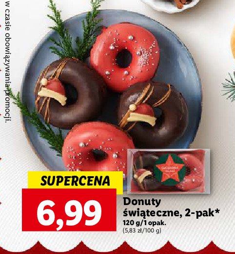 Donuty świąteczne promocja