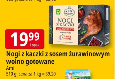 Nogi z kaczki z sosem żurawinowym wolno gotowane Ami promocja w Leclerc