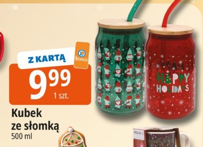 Kubek ze słomką promocja w Leclerc