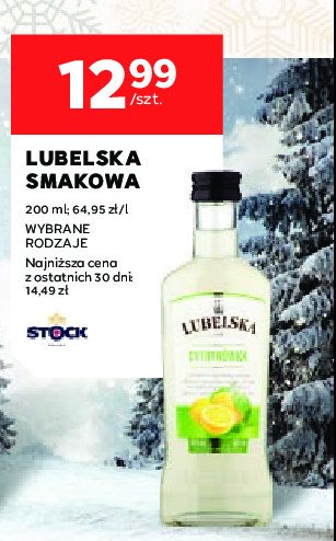 Wódka Lubelska cytrynówka promocja w Stokrotka