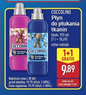 Płyn do płukania Coccolino Creations tiare flower & red fruits promocja w Aldi