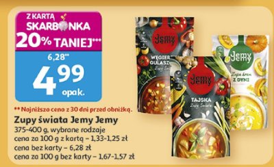 Zupy świata Jemy Remy 375-400g, wybrane rodzaje promocja w Auchan