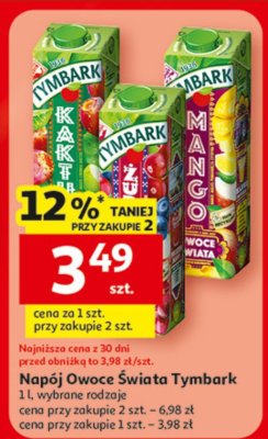 Napój Owoce Świata Tymbark promocja w Auchan