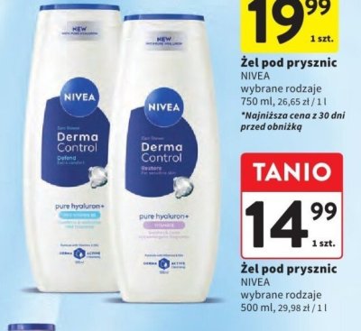 Żel pod prysznic NIVEA wybrane rodzaje promocja w Intermarche