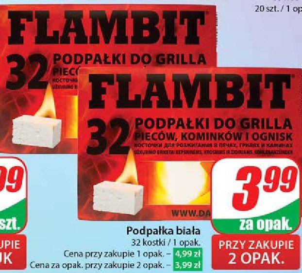 Podpałka w kostce Flambit promocja