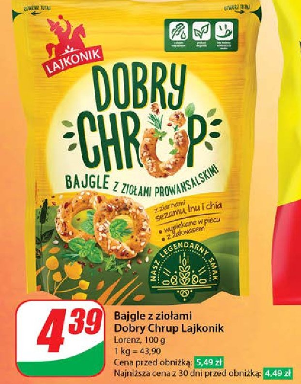 Bajgle z zio艂ami prowansalskimi Lajkonik dobry chrup promocja