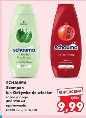 Szampon do w艂os贸w Schauma color shine promocja