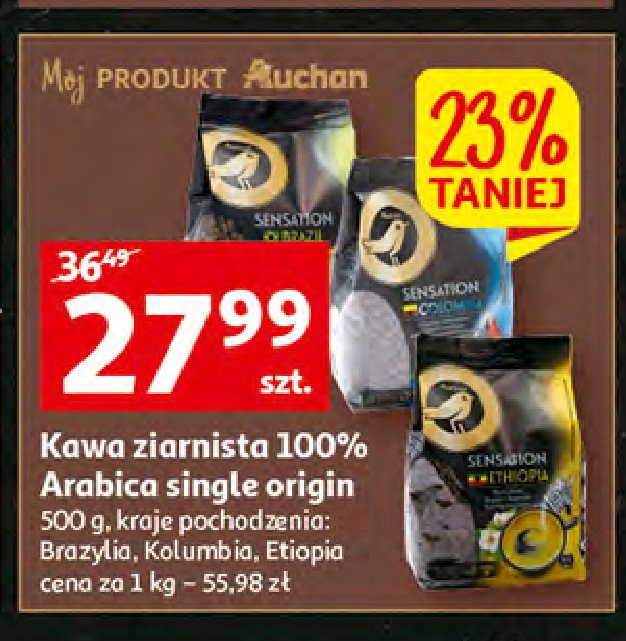 Kawa sensation kolumbia Auchan promocja