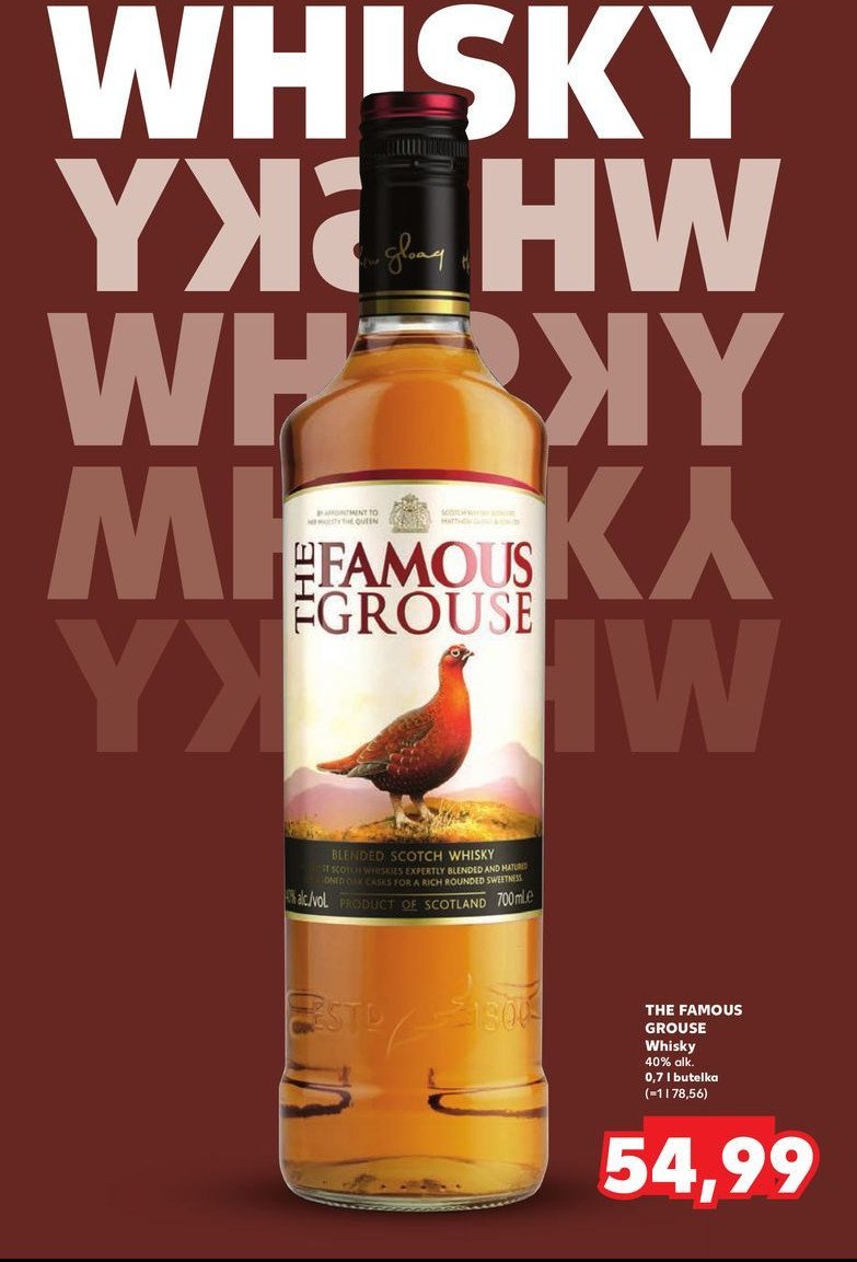 Whisky The famous grouse promocja