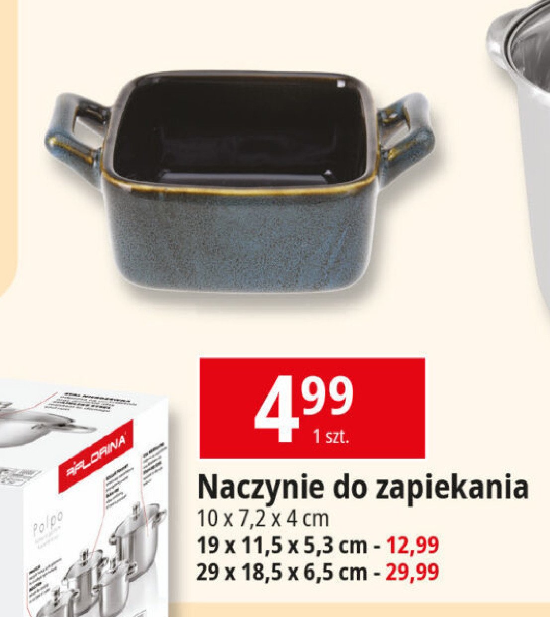 Naczynie do zapiekania 10 x 7 x 4 cm promocja