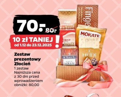 Zestaw prezentowy Złocień promocja w Netto