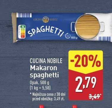 Makaron spaghetti Cucina nobile promocja