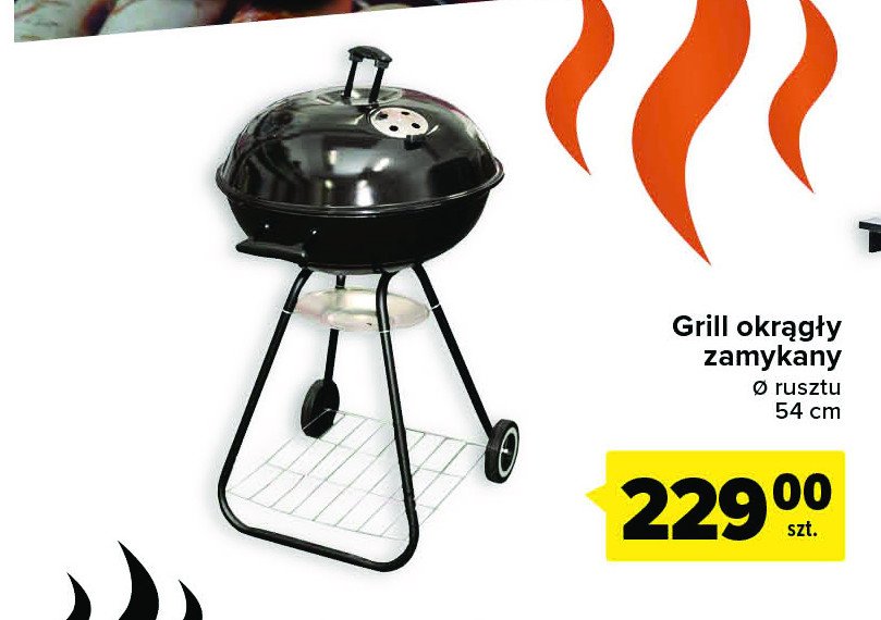 Grill okrągły zamykany 54 cm promocja