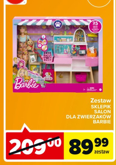 Barbie sklepik-salon dla zwierzaków Mattel promocja