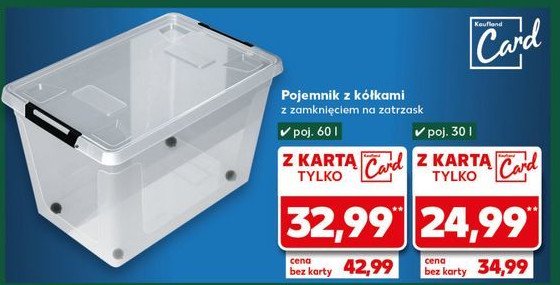 Pojemnik na kółkach 30 l promocja