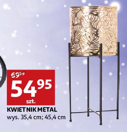 Kwietnik metalowy 35.4 cm promocja