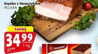 Szynka z tłuszczykiemPELIKAN promocja w Prim Market