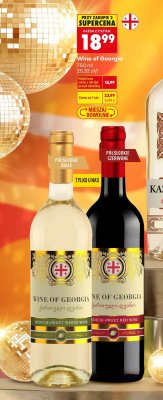 Wino Wine of Georgia czerwone półsłodkie promocja w Biedronka