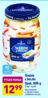 Śledzie z beczki Kapitan navi promocja