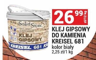 Klej gipsowy do kamienia KREISEL 681 kolor biały promocja w Merkury Market