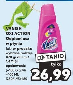 Odplamiacz VANISH DUAL POWER promocja