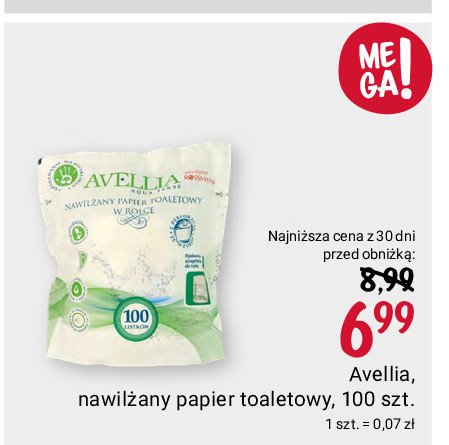 Papier nawilżany w rolce folia Avellia promocja