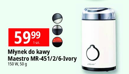 Młynek do kawy mr-451 Maestro promocja