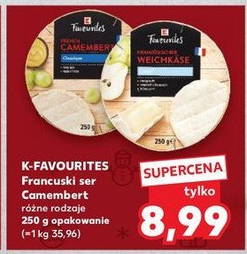 Ser weichkase K-classic favourites promocja w Kaufland