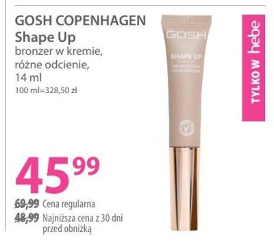 Bronzer w kremie GOSH COPENHAGEN Shape Up bronzer w kremie, różne odcienie promocja w Hebe