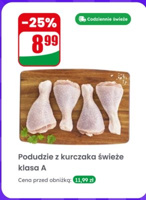 Podudzie z kurczaka świeże klasa A promocja w Dino