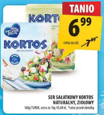 Ser sałatkowy Ser sałatkowy Kortos naturalny, z ziołami 160g promocja w Arhelan