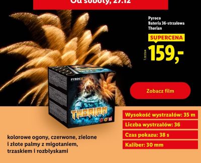 Bateria 36-strzałowa Thorian promocja w Lidl