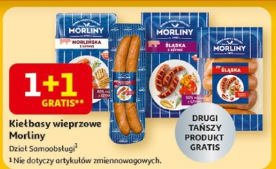 Kiełbasy wieprzowe Morliny promocja w Auchan