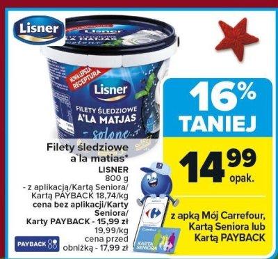 Filety śledziowe a la matias LISNER promocja w Carrefour