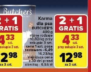 Karma dla psa wołowina-wątróbka Butcher's promocja