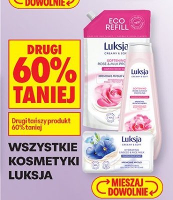 Wszystkie kosmetyki Luksja promocja w Biedronka