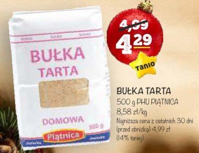 Bułka tarta Piątnica promocja w Arhelan