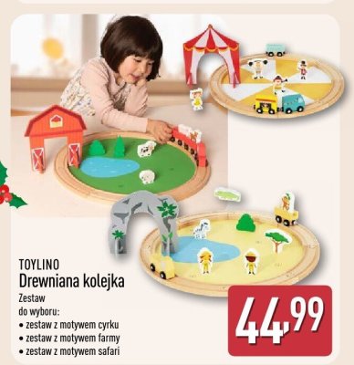 Drewniana kolejka  promocja w Aldi